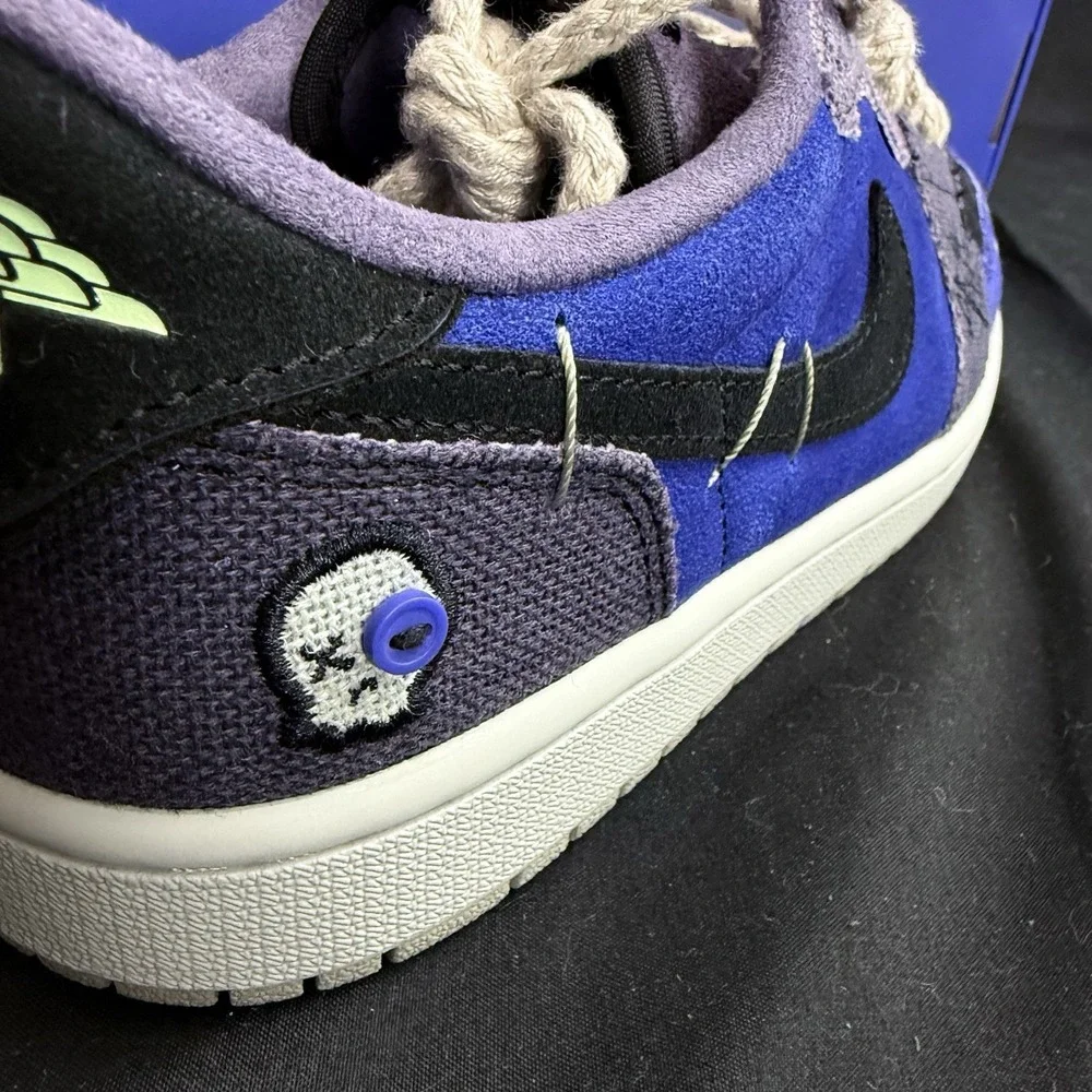 Mens 8.5 Air Jordan 1 Retro Low OG  Regency Purple Zion Williamson Voodoo